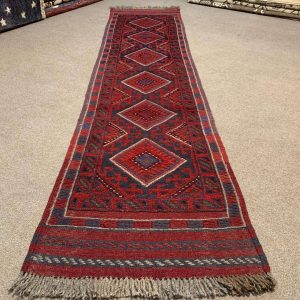 Vintage Afghan Handwoven Kilim Rug - Full View