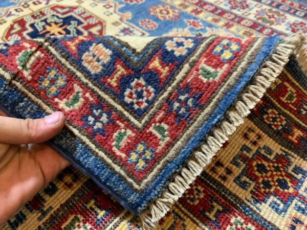 Handmade Afghan Runner Rug, Red 2.8x9.6ft, Wool, Natural Dyes - Image 6