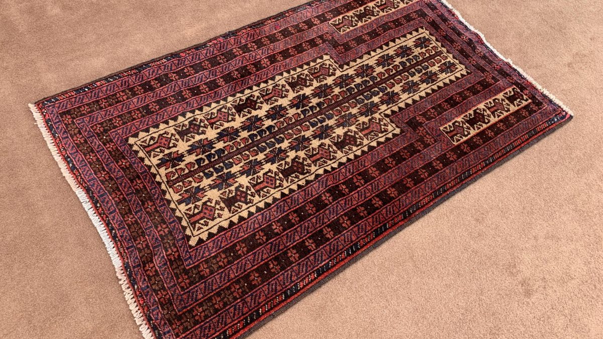 Vintage Handmade Afghan Tropical Rug, deals 100% Wool, Small Rug.